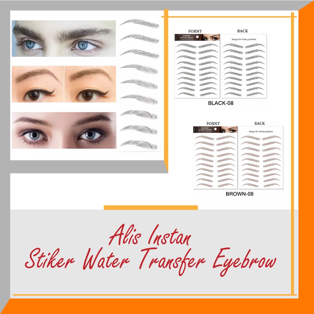 Tato Alis Instan | Eyebrow Transfer Sticker | Stiker Alis Instan