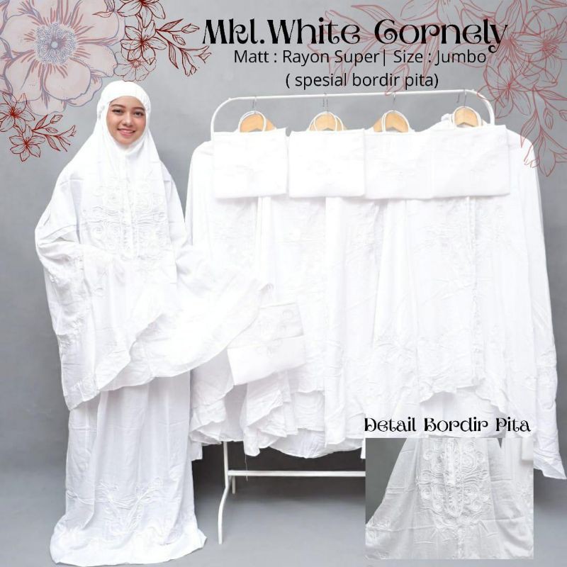 

white bordir pita