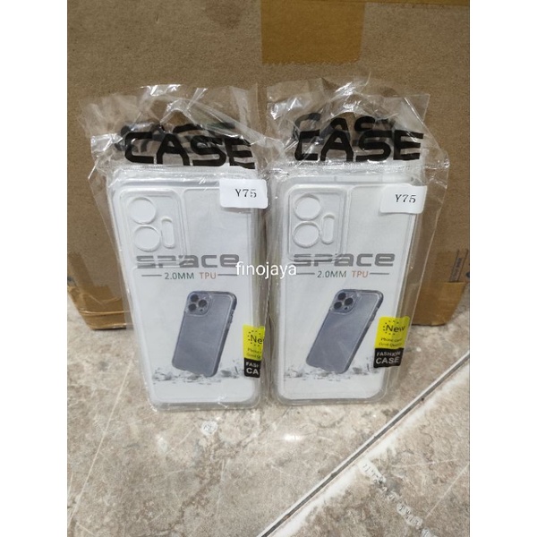 Softcase Vivo Y75 silikon Casing Selicon Case Bening Transparan Terasfaran Pelindung Pro Camera