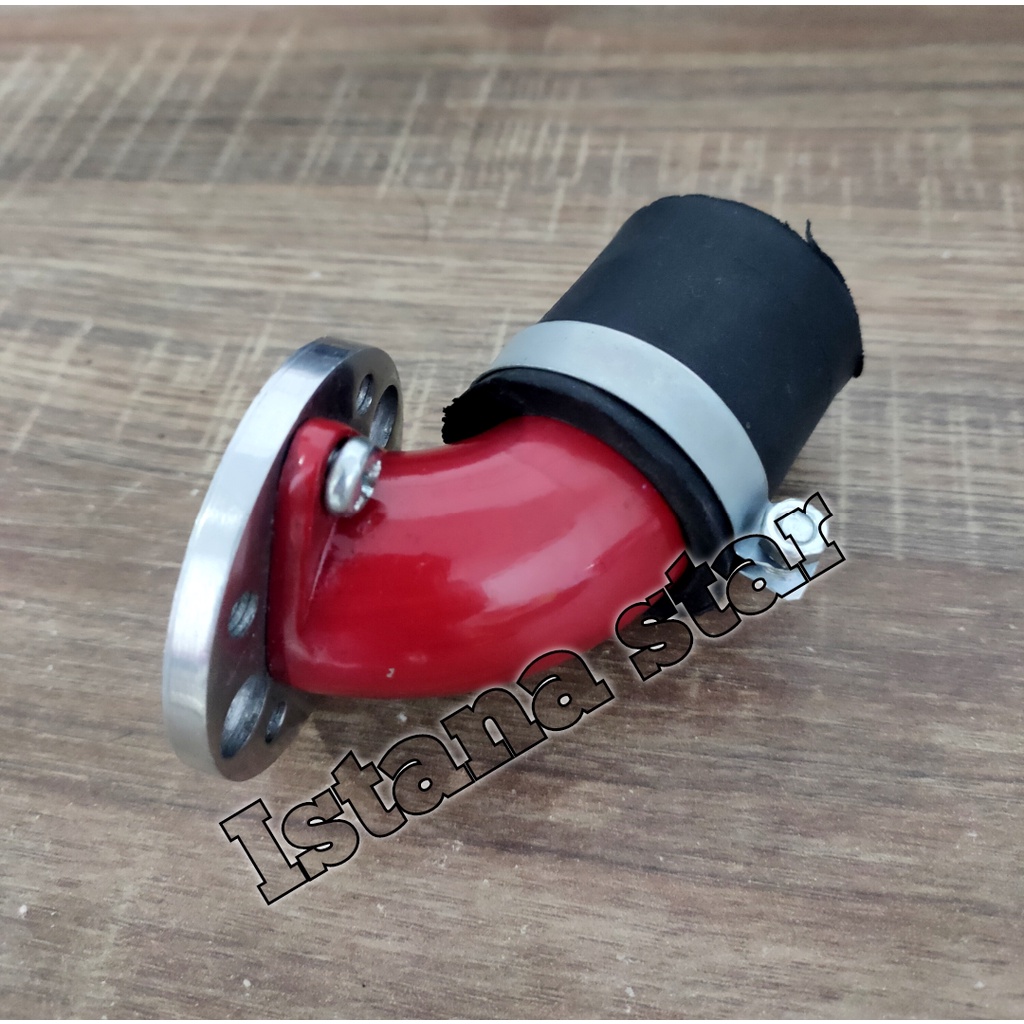 Intex Manipol Karburator PE 26 28 Pwk 28 Untuk Motor Bebek Dan Rx King Intake Manifold Rx King MERAH