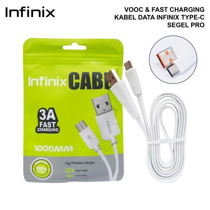 PROMO KABEL DATA MICRO USB DAN TYPE-C  3.A FAST CAHRGING INFINIX / KABEL DATA INFINIX HOT 8 HOT 9 SMART 4