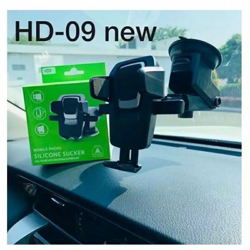 (GROSIRJAYA32) Car Holder Hp Mobil HD-09 360 Degree Rotation Universal Phone Hd09