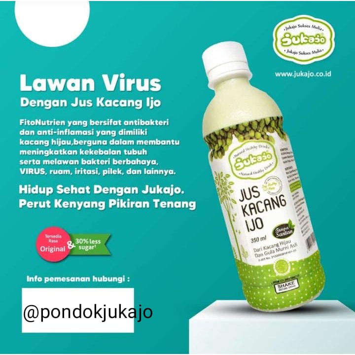 Jukajo Jus Kacang Hijau lebih mantap dari SARI Kacang IJO BEST SELLER