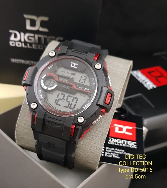 Jam tangan digitec ORIGINAL 100% water resistant type DD-5016M