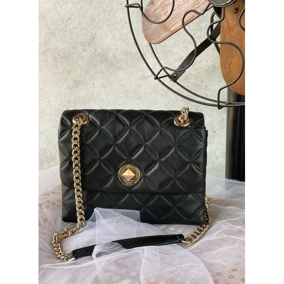 Tas Kate Spade Authentic Original / Natalia Small Flap Shoulder Bag Black i
