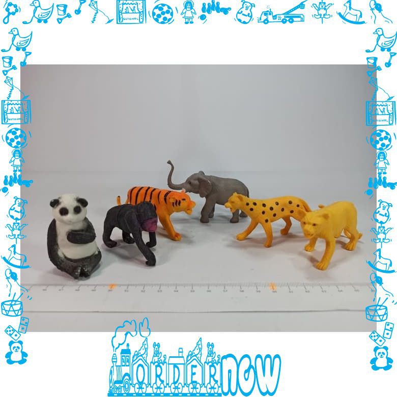 Hewan Liar 6 Mainan Edukasi Alat Bantu Cerita Hewan Kumpulan Koleksi Mainan Anak Hewan Hutan Au086 Shopee Indonesia