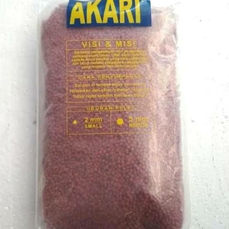 pelet Akari Super Red 1 KG Refill 2 mm Makanan Ikan Koki &amp; Koi