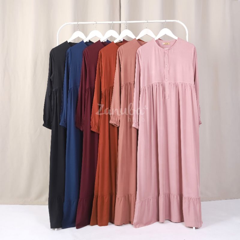 Daily Dress Rayon Twill by Zanuba | Gamis Jumbo XXL
