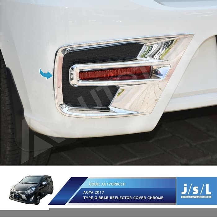 Aksesoris Mobil Eksterior New Agya 2017 Type G Rear Reflektor Cover C