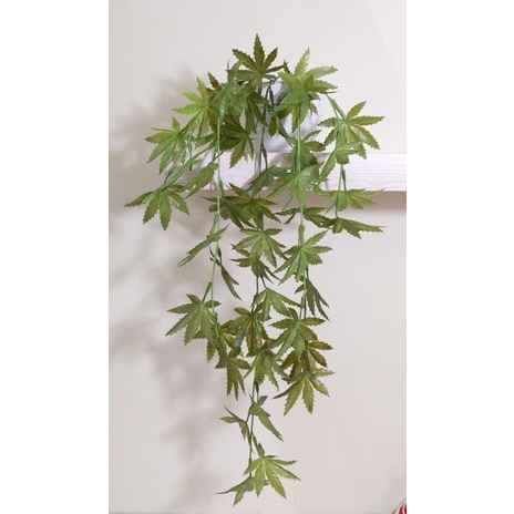 Bunga gantung daun juntai artificial Bunga gantung plastik daun maple gantung juntai palsu