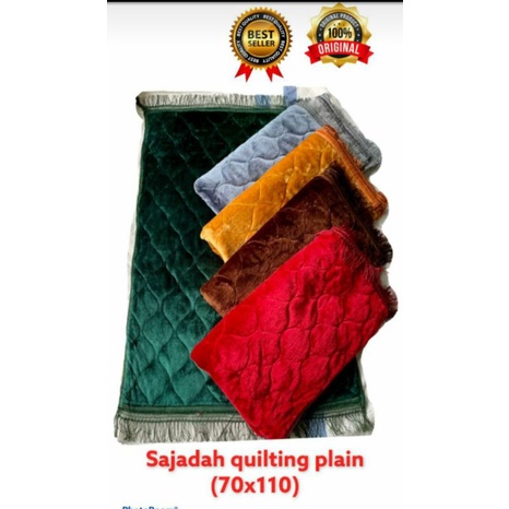 SAJADAH BUSA TEBAL EMPUK/SAJADAH QUINTING POLOS