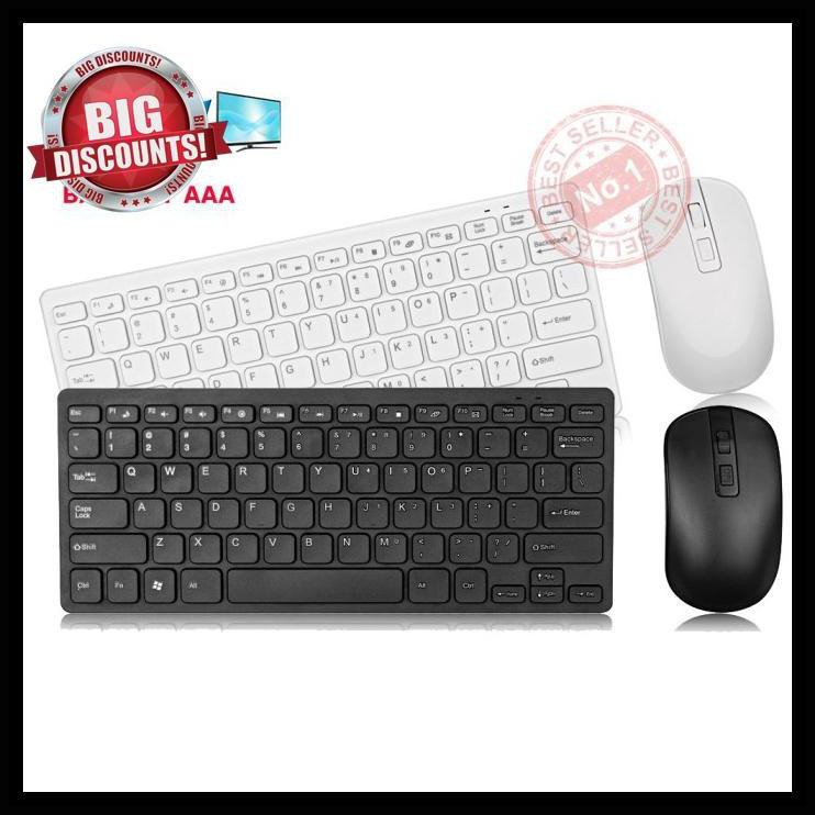 Keyboard Mouse Wireless , Keyboard Wireless , Mouse Wireless - Putih Promo