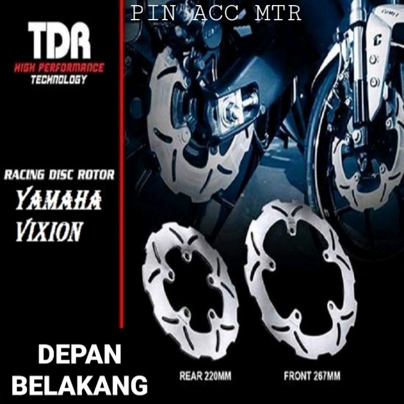 Piringan Disc Cakram Belakang R15 V3 V4 Vixion R New R25/MT25 Pnp Baut 3