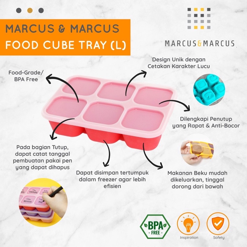 Marcus &amp; Marcus food cube tray 60ml