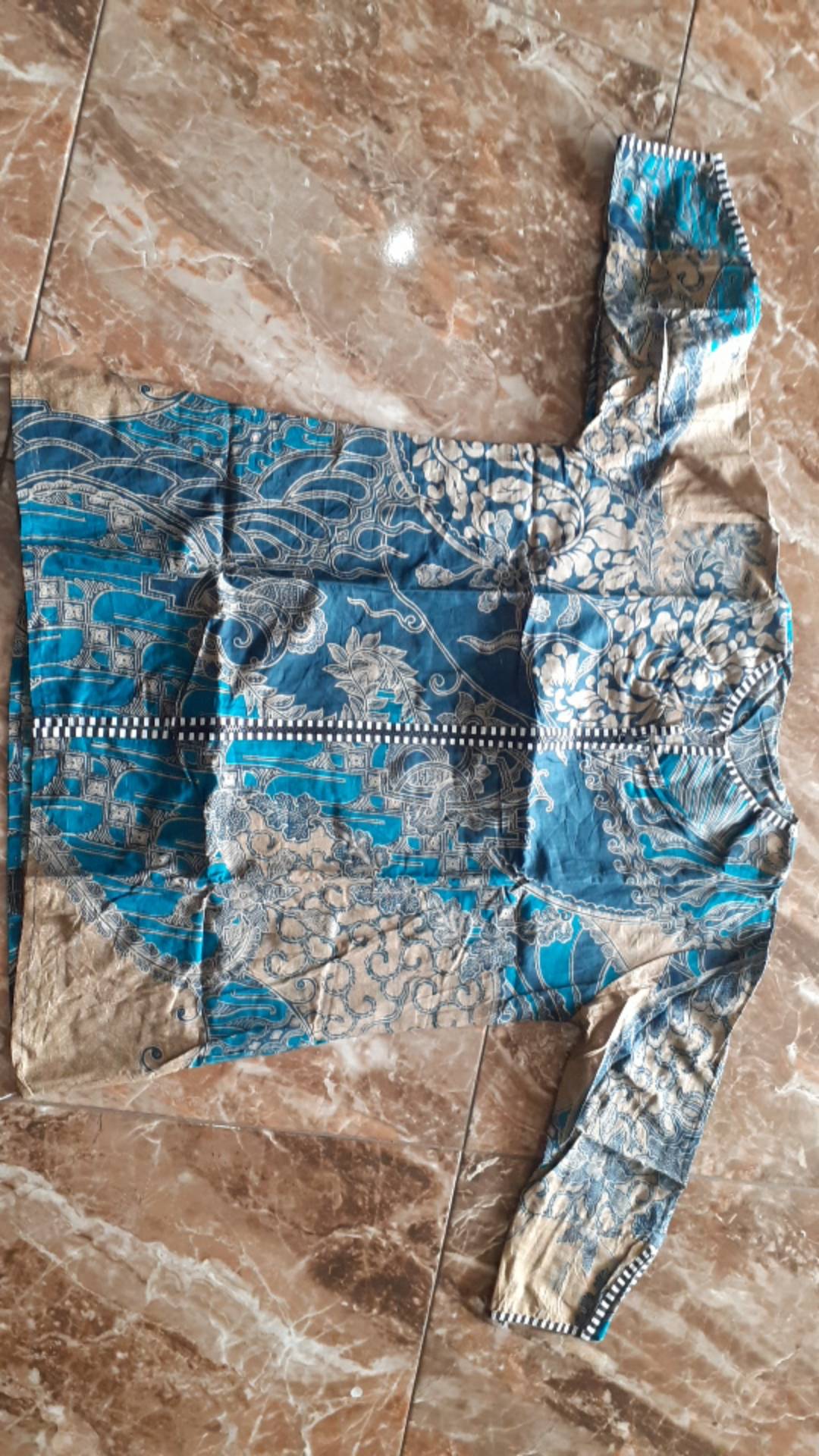 Atasan Batik Wanita Seragam Kantor Dinas Terbaru Modern Kerja Keluarga Cewek Motif Cantik