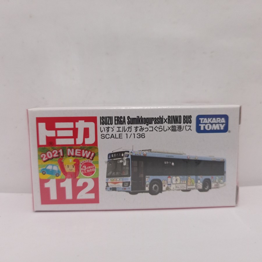 TOMICA NO 112 ISUZU ERGA BUS MINIATUR MOBIL BUS HARGA MURAH
