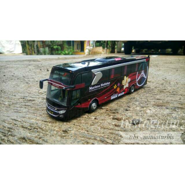 Diecast Miniatur Bus PO MARISSA HOLIDAY