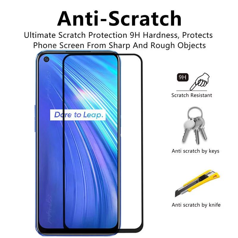 3IN1 TEMPERED GLASS LAYAR KAMERA SKIN CARBON REALME 6 REALMI 6 TG ANTI GORES FULL SCREEN PROTECTOR