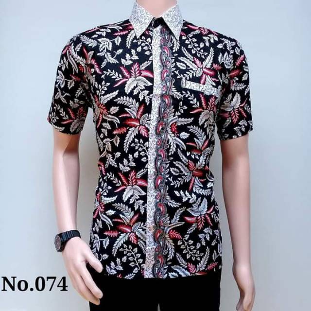 COUPLE BATIK MODERN MOTIF wajik merah putih