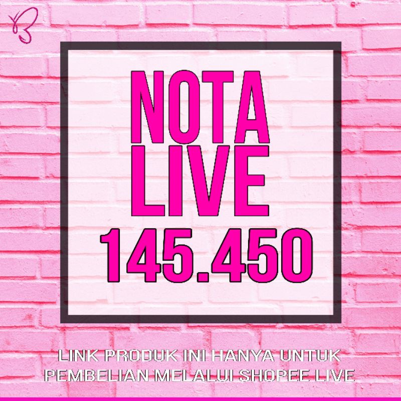 Nota Live 145.450 - BBPO.STORE -