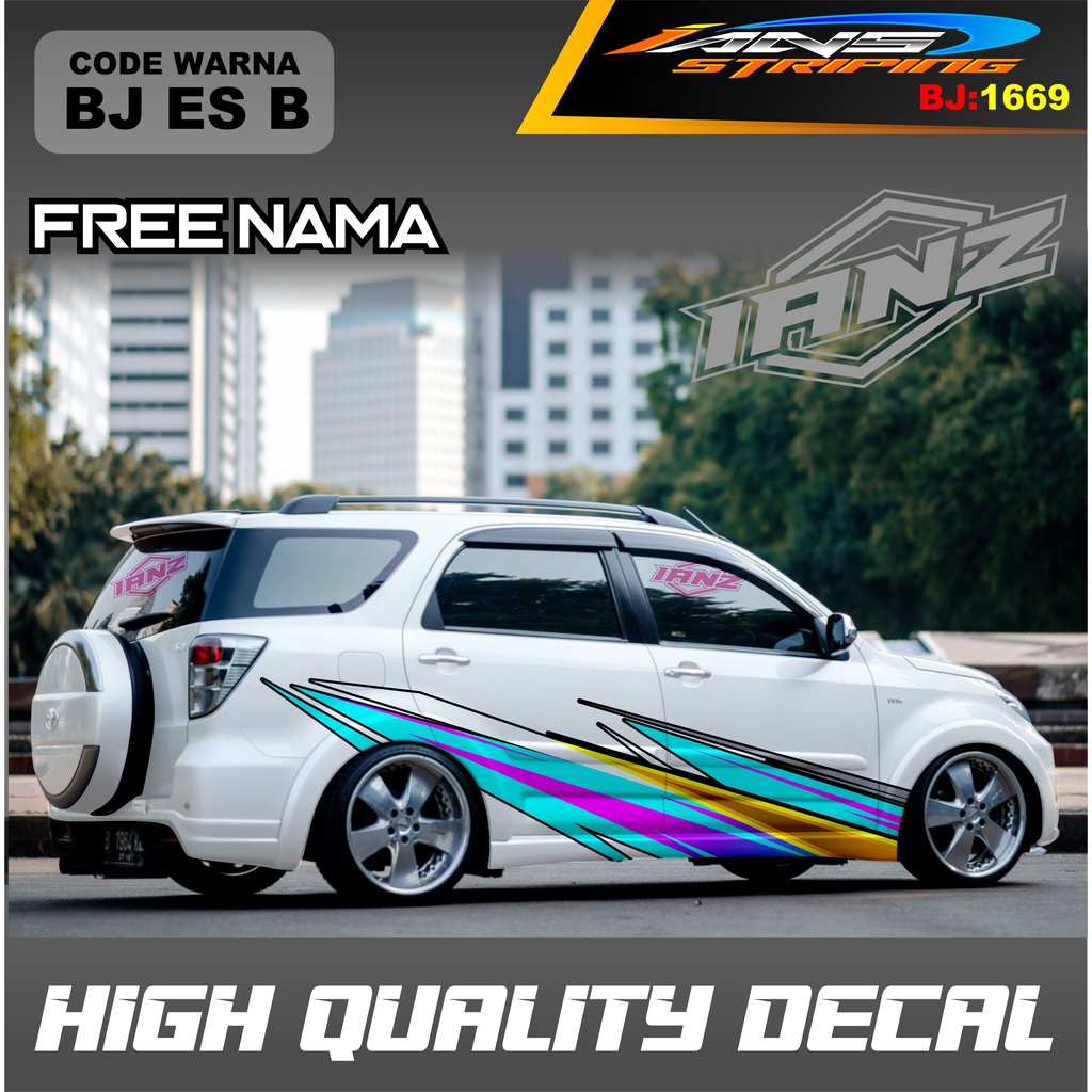 STIKER MOBIL TERIOS / VARIASI STICKER DECAL MOBIL AVANZA XENIA INNOVA / DECAL STIKER GRAND LIVINA / STIKER MOBIL