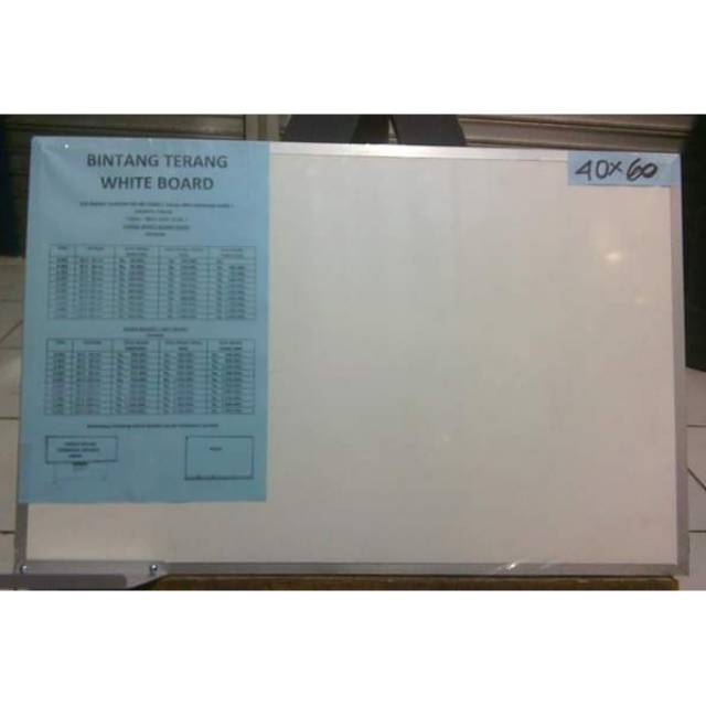 

Papan tulis whiteboard bintang terang uk 40x60