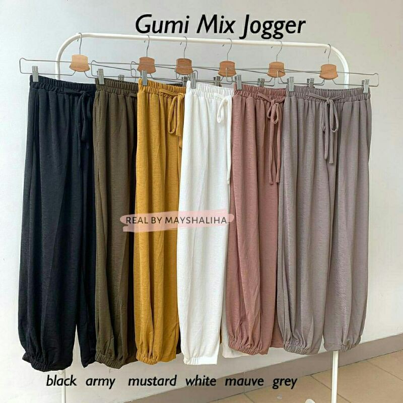 GUMI MIX JOGGER / JOGGER WANITA / CELANA PANJANG JOGER