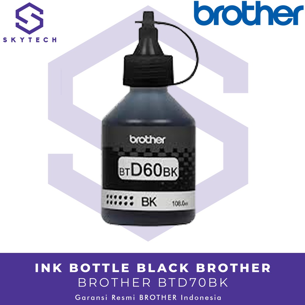 TINTA PRINTER BROTHER D60 BLACK ORIGINAL