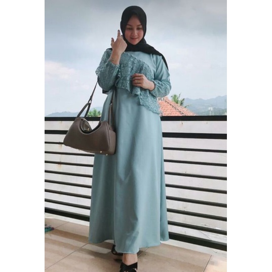 GAMIS SUPER JUMBO DELIA by RAYHANUN ready ld 90 sampai ld 150 160