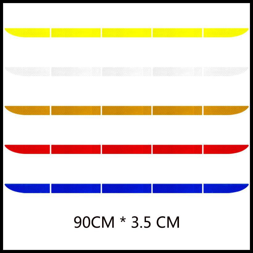 Blue NANO CAR REFLECTIVE STICKER WARNING STRIP TAPE TRACELESS PROTECTIVE TRUNK EXTERIOR LARATH grab