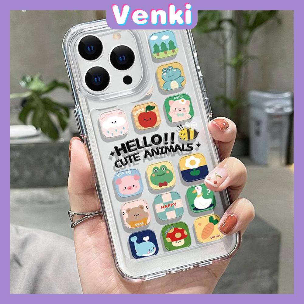 iPhone Case HD Acrylic Hard Case High Clear Metal Button Protection Camera Shockproof Cartoon Cute Compatible with iPhone 14 Pro Max 14 Plus 13 Pro Max 12 Pro Max 11 XR 7Plus