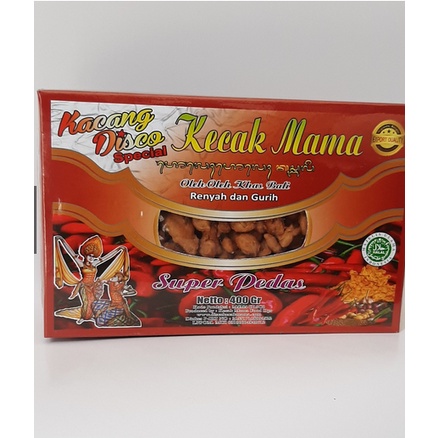 

Kacang Disco Kecak Mama Kotak 400gr Rasa Pedas & Original