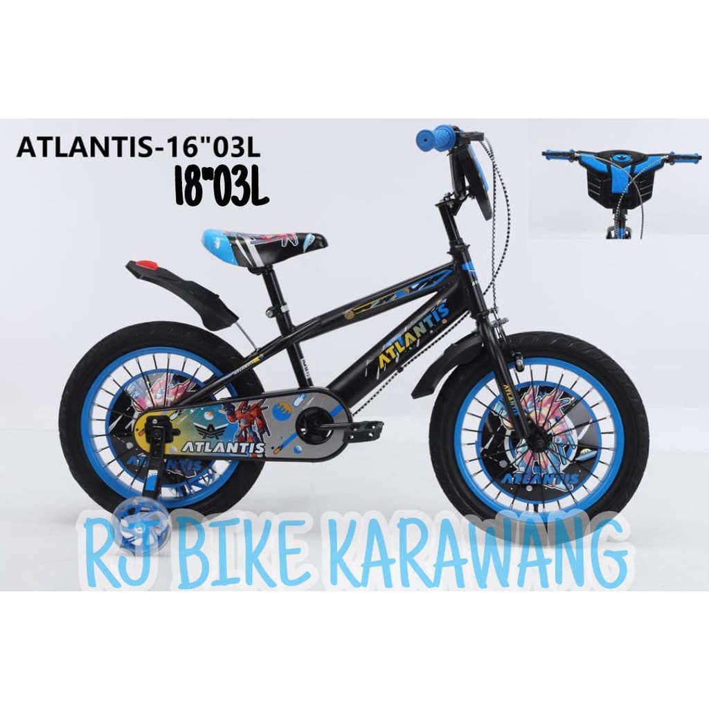 SEPEDA ANAK BMX 12 16&quot; DAN 18 ATLANTIS BMX ROBOT 12 03 L/16 03 L/18 03 L