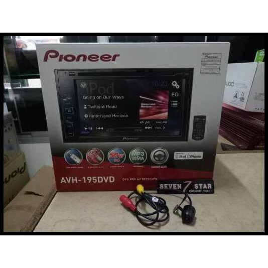 Promo Terbatas Pioneer Avh 195 Dvd / Double Din Avh195 Bonus Camera Mundur Kamera