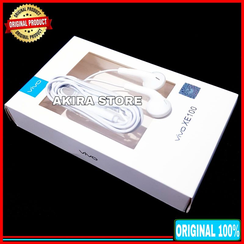 Headset Earphone Vivo Y01 Y21A Y15s Y33T ORIGINAL 100% Super Bass