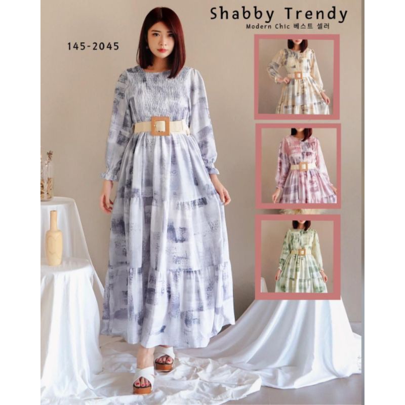 Gamis Smoke Korean Look Original Yuna Fit to L