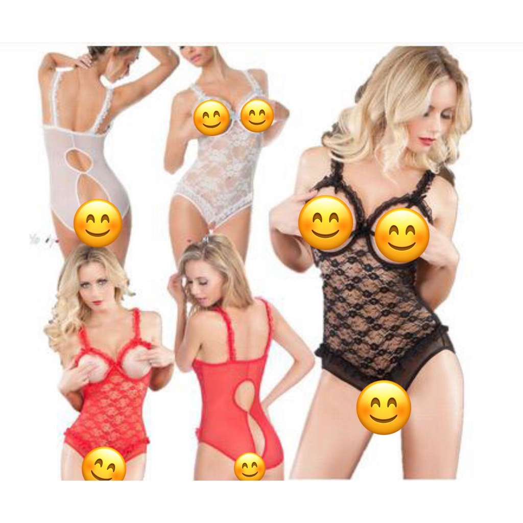 4391 jumsuit open crotch open nipple / lingerie sexy wanita / baju seksi murah