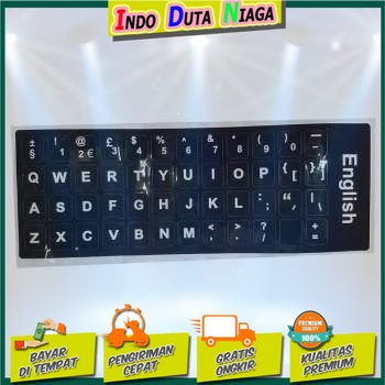 IDN - ENGLISH LAYOUT STICKER FOR KEYBOARD / STIKER KEYBOARD