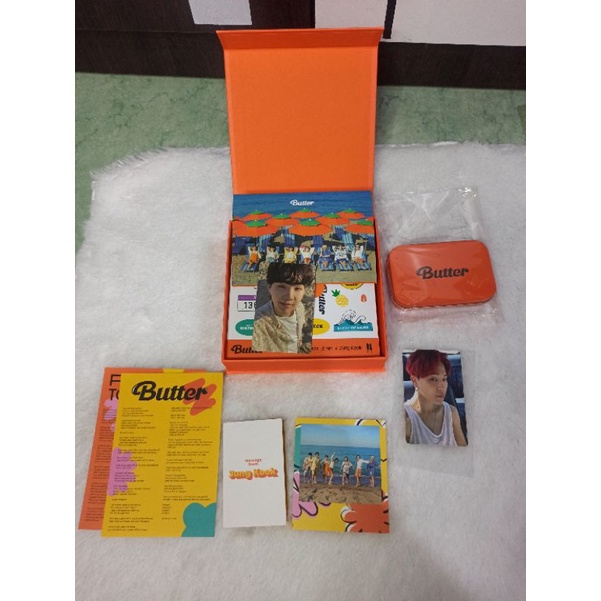 Unsealed BTS Album Butter Peaches Suga PC Weverse Gift Jimin POB