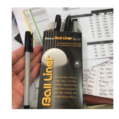 

Pulpen Ball Liner Besco Hitam ( pack )