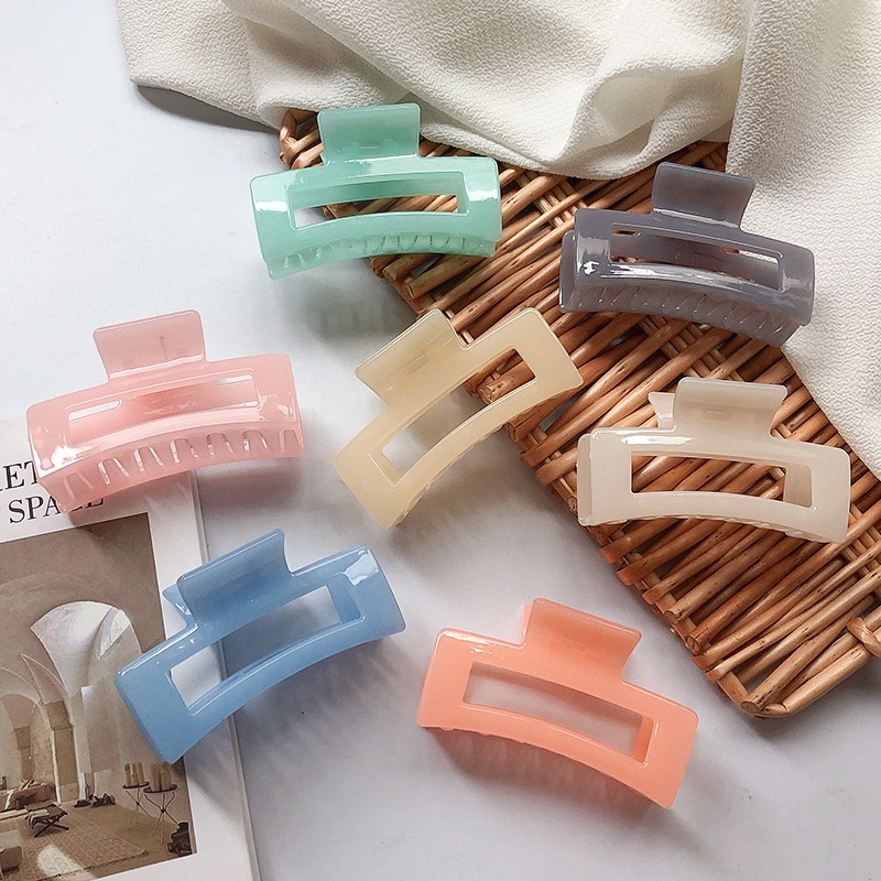 Jedai Doff Kotak Persegi Panjang Jumbo Premium / Jepitan Rambut Salon Kotak Bolong