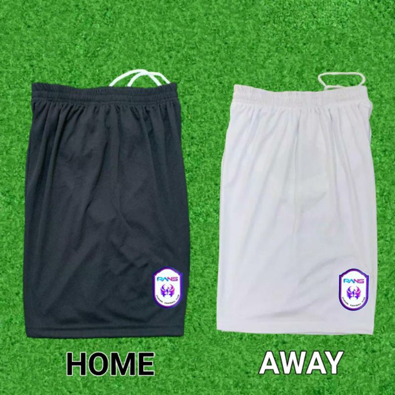 Celana Bola Rans Cilegon United FC 2021 Home Away Liga 2 Hitam Putih Terbaru Lokal