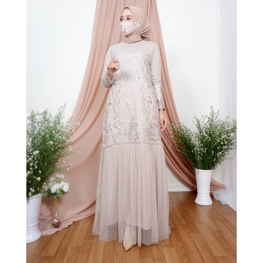 Realpict Nadira Dress / Gamis / Kebaya / Kebaya Modern / Dress / Kebaya Wisuda / Baju Kebaya Modern
