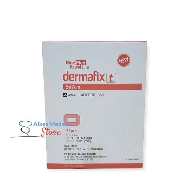 Dermafix T Plester Luka Transparan Anti Air 5x7 cm