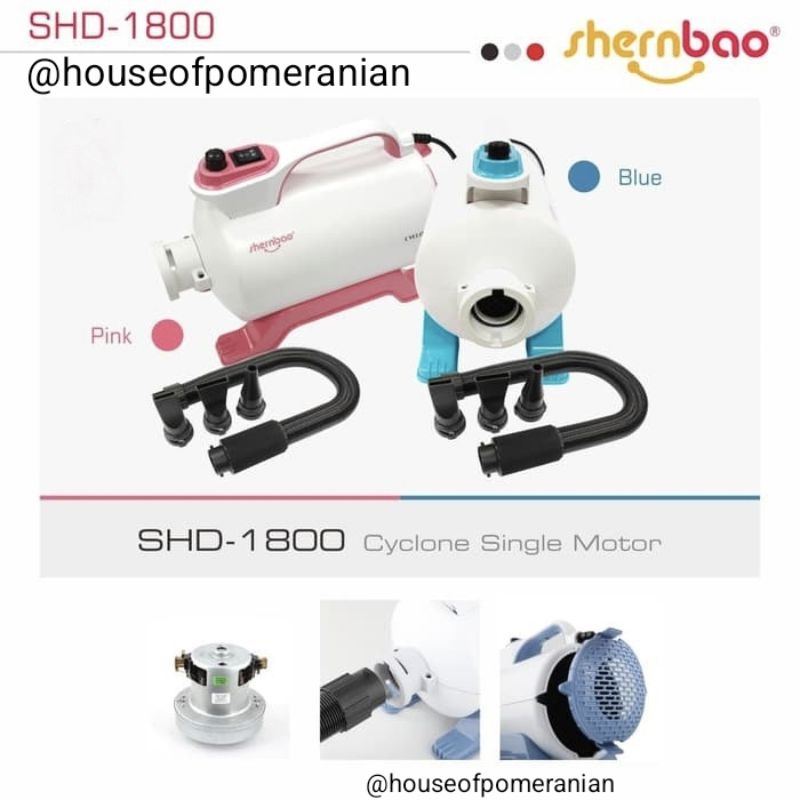 Pet dryer SHERNBAO shd1800  Pengering bulu hewan anjing kucing. Pet blower cat dog