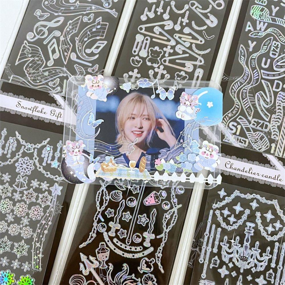 Mxbeauty Dekorasi Sticker DIY Korea Galaxy Series Idol Card Snowflake Alat Tulis Stiker