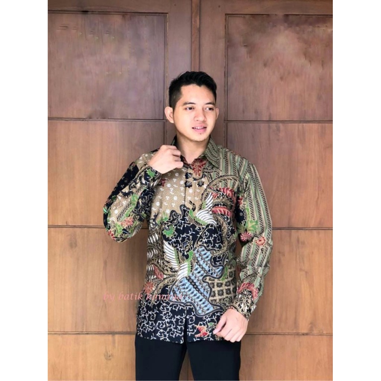 KHANSABATIK READY JUMBO | BATIK PRIA LENGAN PANJNAG SLIM FIT MODERN BATIK PRIA LENGAN PANJANG DISTRO KATUN PRIMISIMA PREMIUM TERBARU 2022 FULL FURING KERAH TEGAK