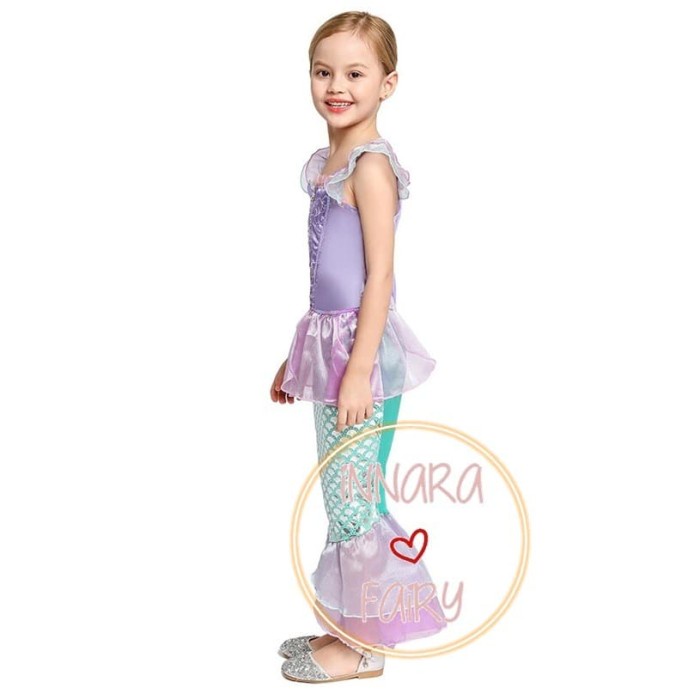 Anak-Duyung-Kostum- Mermaid Dress - Princess Ariel Dress - Kostum Putri Duyung 2Th - 8Th - 9-10