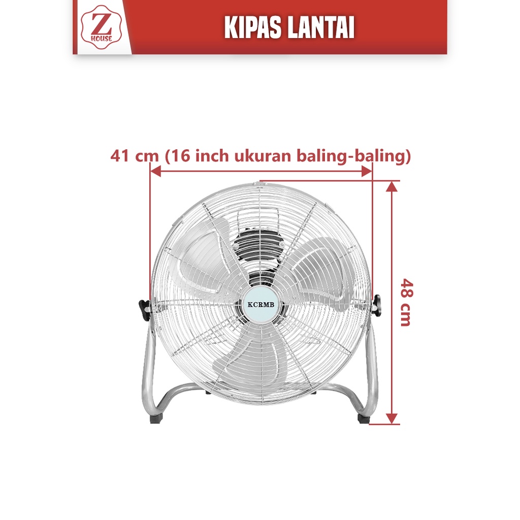 Kipas Angin Lantai Tornado Fan 18&quot; Floor Fan 18 Inch Kipas Angin Meja Lantai Kipas Angin High Velocity Kipas Angin Lantai Tornado Deluxe 18&quot; Original Kipas Angin Meja Duduk Lantai Desk Fan Industri Industrial Floor Fan Kipas Angin Lantai 18 Inci