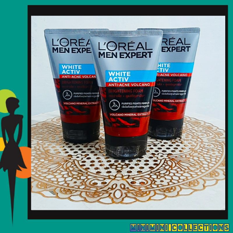 loreal paris men expert white activ anti-acne volcano